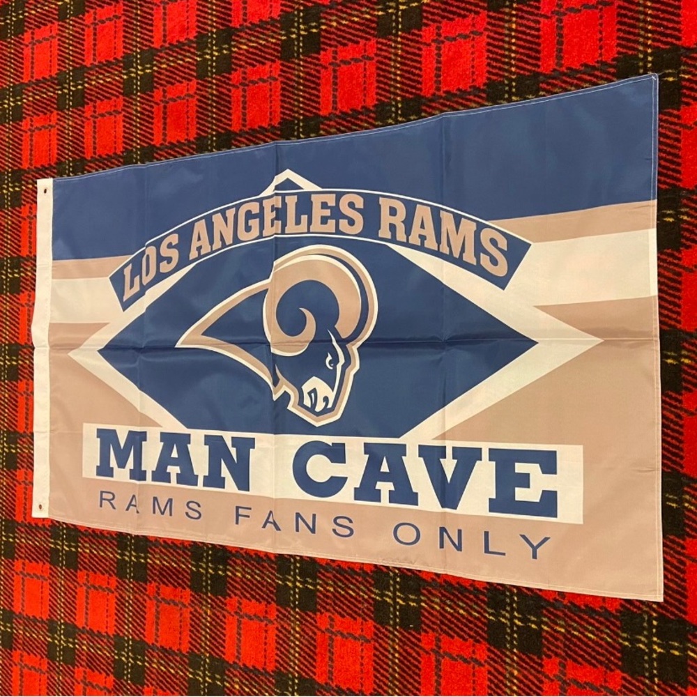 Brand new Los Angeles Rams banner flag